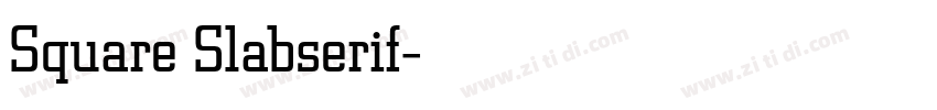 Square Slabserif字体转换